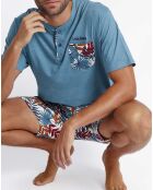 Pyjama T-Shirt & Short Mateo bleu